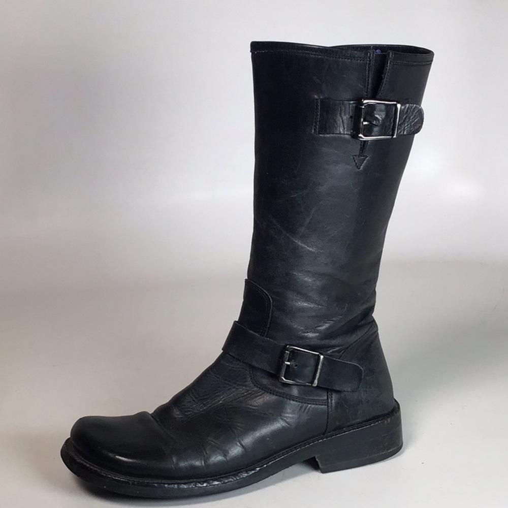 Cordani Buckle Short Boots Moto Italy Leather